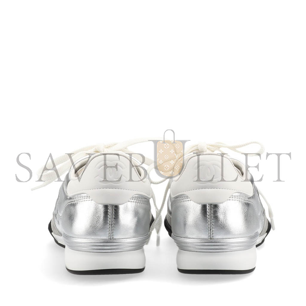 Ch*el sneaker low-top silver g45839